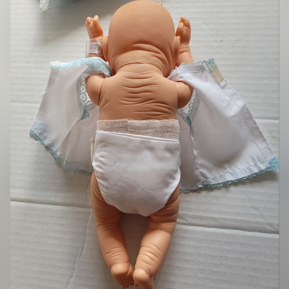 Vintage 1988 Raffoler Neborn Baby White Boy Doll 54592 With Accessories - Picture 14 of 14